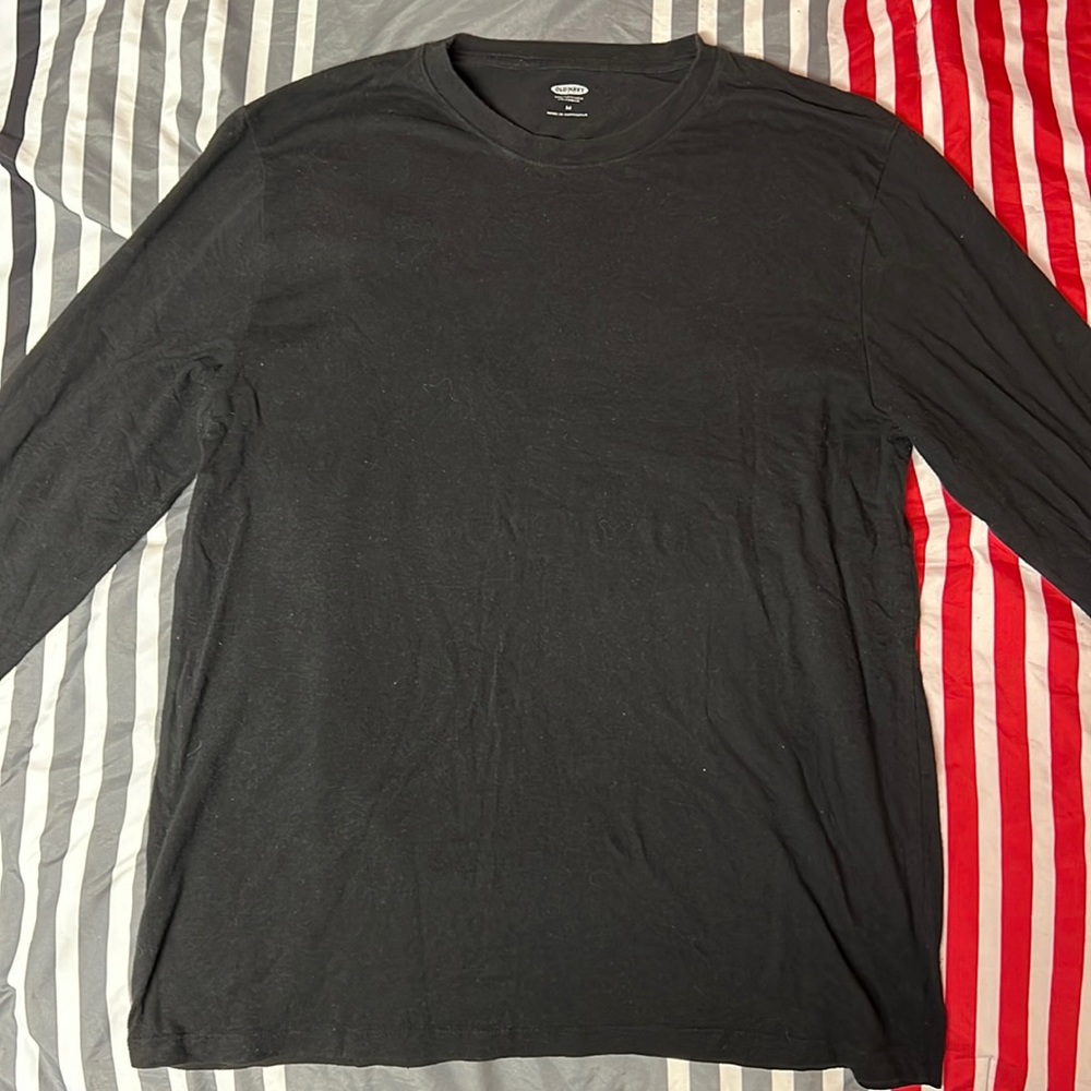 Mens Black “Old Navy” Long Sleeve T-Shirt